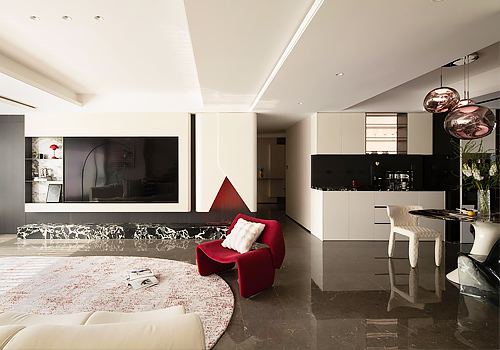 Tokyo Design Awards Winner - Light Island Red Dream by Yuanjie (Chengdu) Decoration Design Co., Ltd.