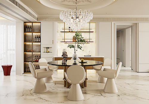 Tokyo Design Awards Winner - Paris Dream·White Tone by Yuanjie (Chengdu) Decoration Design Co., Ltd.