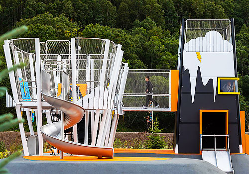 Tokyo Design Awards Winner -  «Kamchatka Volcanoes» Playground — «Spartak» Stadium by ATOM LLC